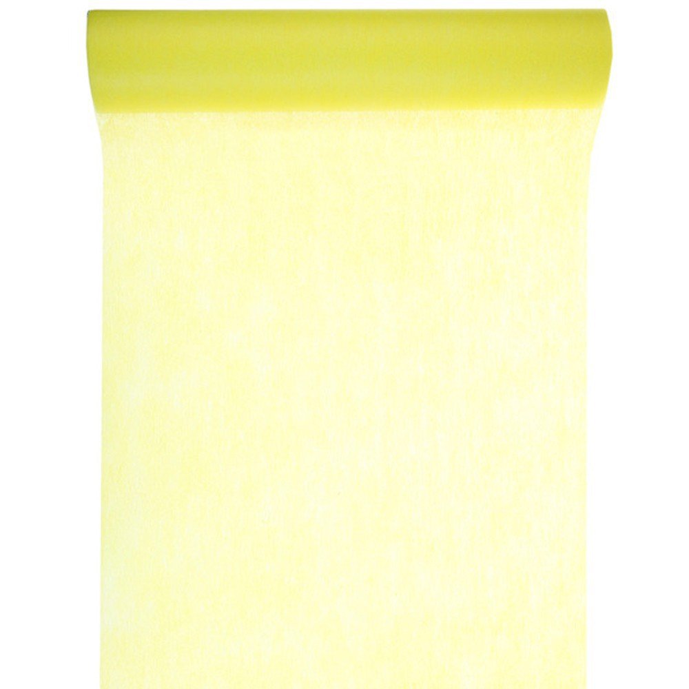 Elegant Table Runner Decorative Non-Woven 0.3 x 10 Metres yellow