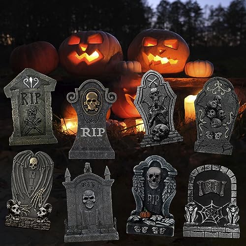 Flyowl Halloween Yard Signs RIP Graveyard Tombstones Outdoor
