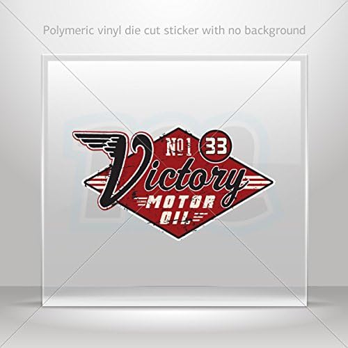 Decals Decal Vintage Motor Oil Sign Motorbike Vehicle Weatherproof Garage car (3 X 1.69 In)
