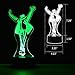 MJ Gifts Michael LED Jackson Lights Fans Dancer Michael Memory Jackson Gifts, Michael Souvenir Michael Lamp Creative Presents King of Pop Moonwalk Desktop 3D Decorative Lights for Home Party Festival