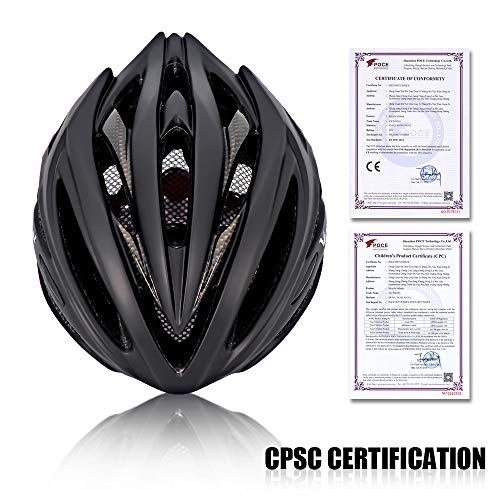 image for VICTGOAL Bike Helmet with Detachable Visor Back Light & Insect Net Pad