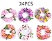 jollylife 40PCS Luau Tropical Hawaiian Headband Headpiece Leis- Summer/Tiki/Pool Mahalo Flower Party Decorations Favors Supplies