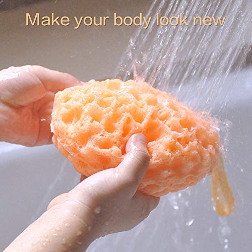 BAIMEI Bath Sponge Loofahs Pouf Shower Sponge for Sensitive Skin Exfoliating Soothing Body Sponge 2 Pack