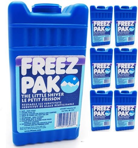 7 Reusable Freez Pak Ice Packs Cooler First Aid Camping Lunch Box Cold Compress