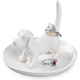 Spegiffu Dog Mom Gifts for Women - Dog Ring Holder Jewelry Dish Tray, Ring Stand for Ring Organizer, Funny Dog Themed Gifts for Dog Lovers, Dog Mom, Birthday Valentine's Xmas Gifts for Women