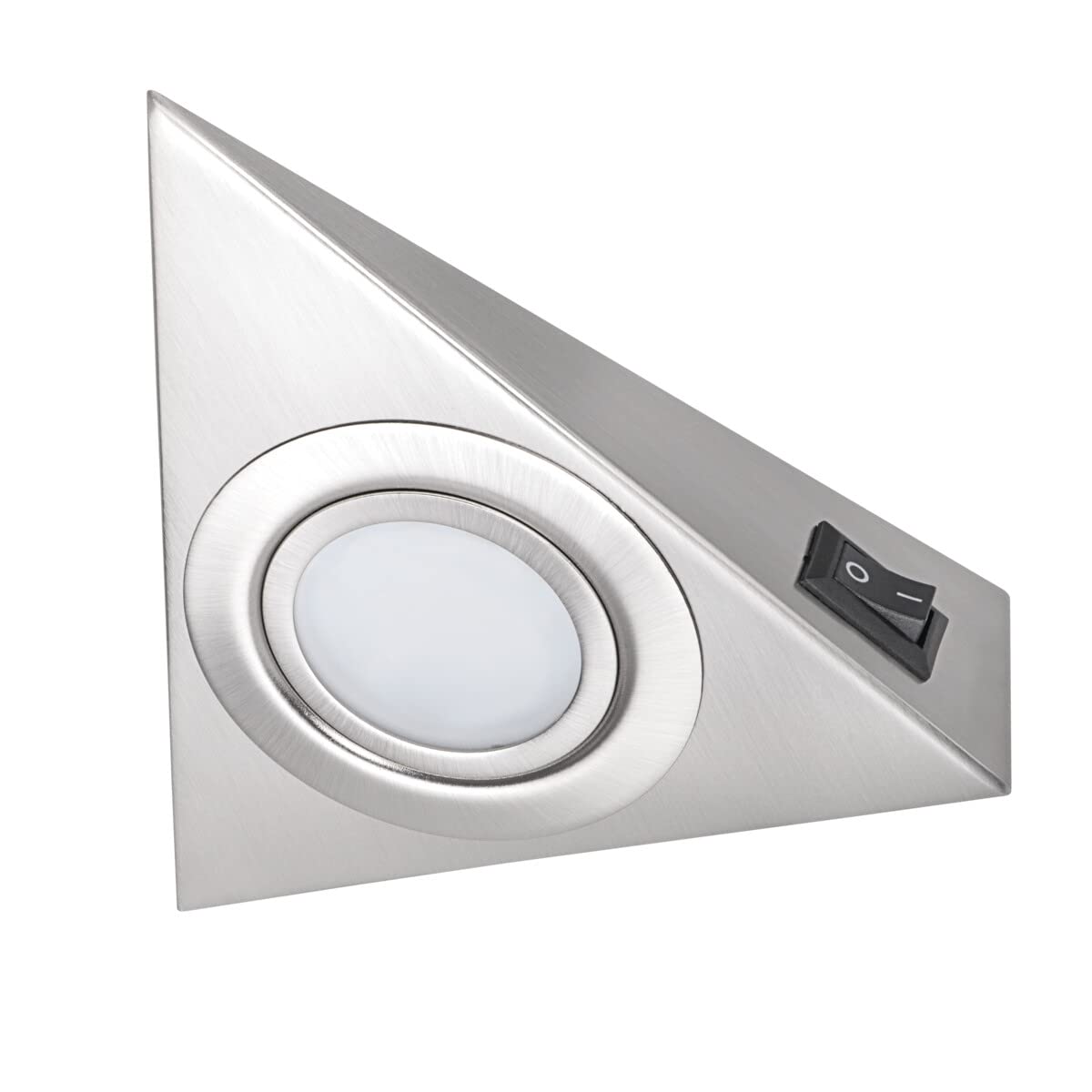 Kanlux ZEPO Matt Chrome Under-cupboard point light fitting with switch 20W 12V G4 Base IP Rating 20