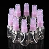TOOGOO(R) 10x 30ml Purple Clear Plastic Makeup Water Spray Atomizer Bottle Container Pump
