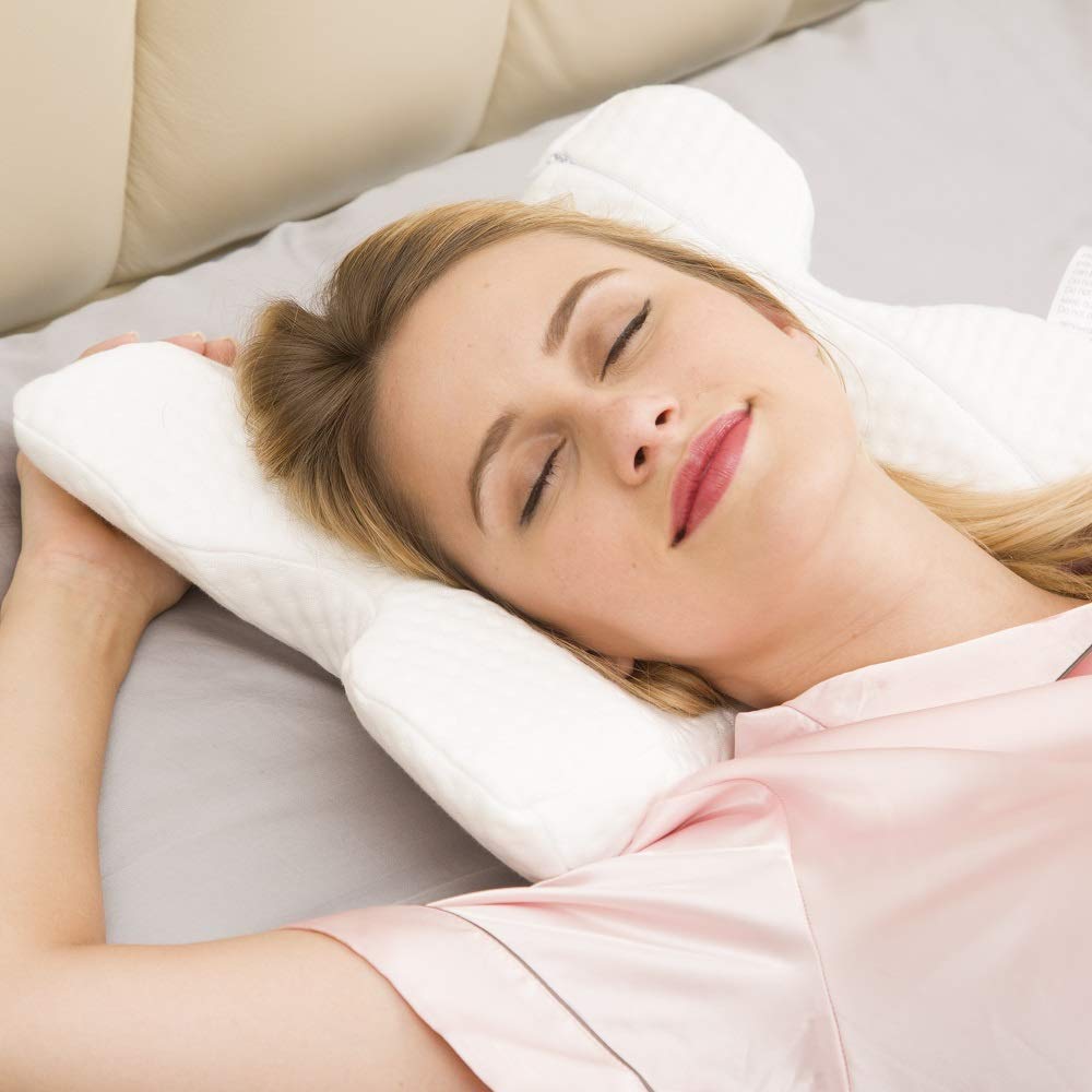 Prakal Sleeping Pillow Slow Rebound Pressure Ice Silk Memory Foam