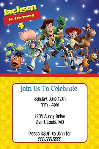 The Melange Market Customized - Toy Story Birthday Invite