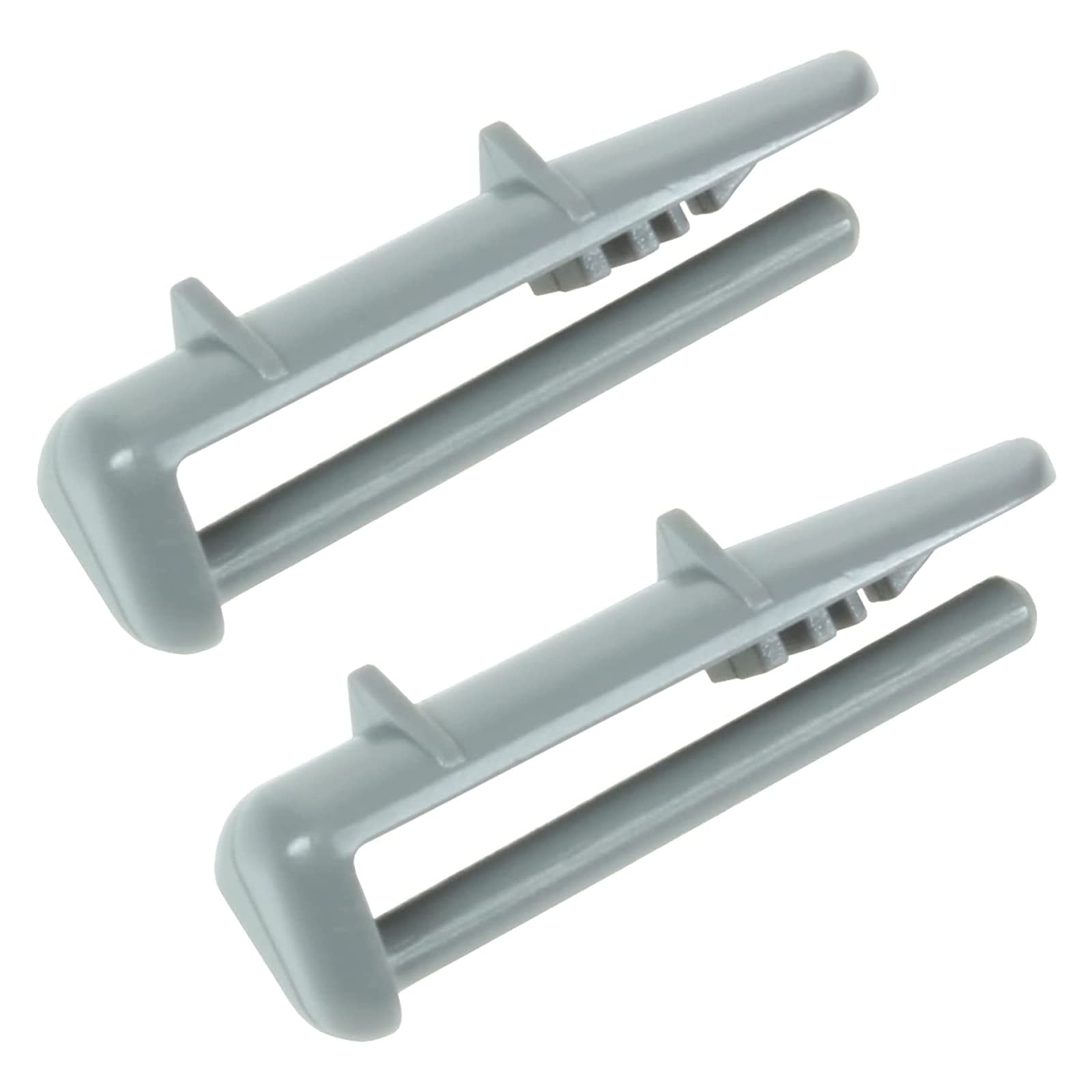 SPARES2GO Plastic Rear Rail End Caps for Beko Dishwasher (Pack of 2)