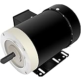 2HP General Electric Motor 3450 RPM Three Phase 56C Frame CW/CCW TEFC | Shaft Diameter - 5/8", Shaft Length - 1.88", General Purpose Motor for General Equipment