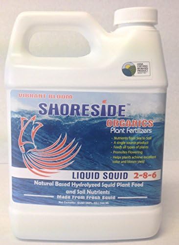 Shoreside Organics "Vibrant Bloom" 2-8-6 Squid Hydrolysate Fertilizer 32oz
