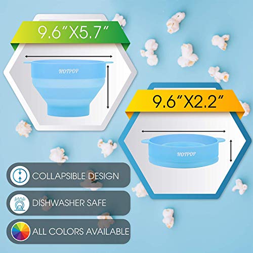 The Original Hotpop Microwave Popcorn Popper, Silicone Popcorn Maker