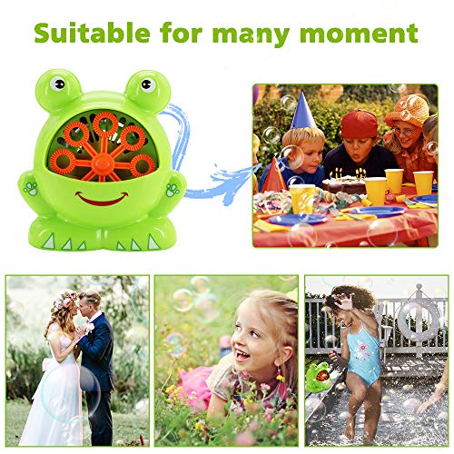image for KMOOL Bubble Machine Bubble Toys Automatic Bubble Blower for Kids Port