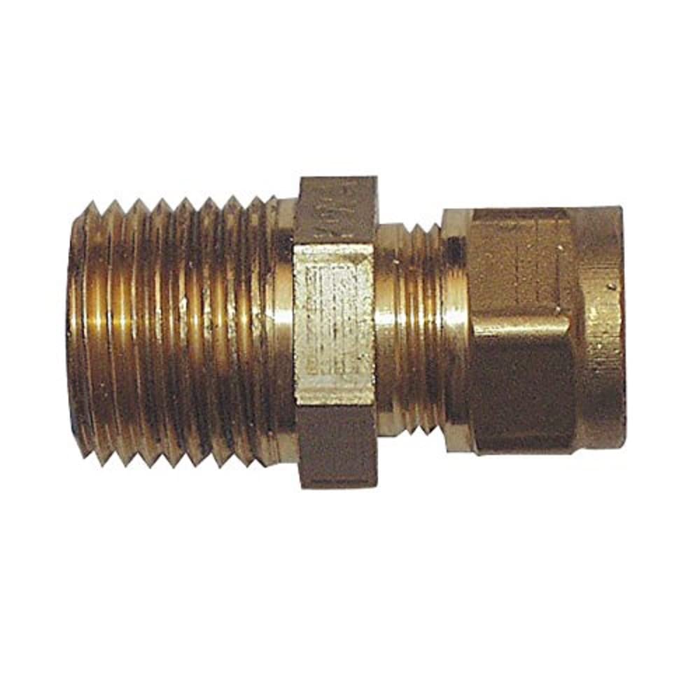 CORNAT TEC583020 Str.Press-Screw coupl. ET1/2 x18mm, Brown, 1/2 Zoll Aussengewinde x Ø 18 mm