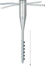 Garden Mile Metal Clothes Washing Line Ground Spike Screw Base for Rotary Airer view 3