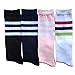 BESTCYC 4 Pairs 4colors Children Boys Girls Cotton Knee Long Socks High Tube Soccer Socks Team Socks