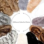 Asooll Women's 1920s Bridal Wedding Faux Fur Shawls and Wraps Rabbit Fur Stole for Women