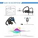Wireless bluetoothHeadphones Sport Wireless in-Earphones with Earhook 4.1 Earbuds with Microphone Sweatproof Noise cancelling Headphones for Workout Running Gym(Black)