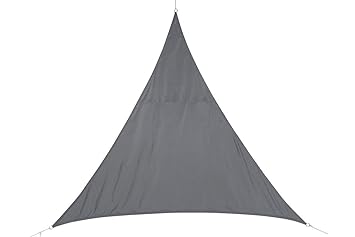 Dreieckiges Sonnensegel 2 x 2 x 2 m aus wasserabweisendem Stoff - Farbe GRAU
