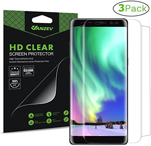 Galaxy Note 8 Screen Protector (3 Pack), VANZEV FullEdge Ultra Clear HD Flexible Protective Film Screen Protection [Case Friendly] for Samsung Note 8 [Not Tempered Glass]