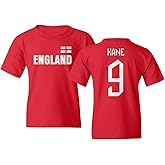England Soccer #9 Kane World Football Fans Boys Girls Youth T-Shirt