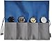 Metier Life Watch Roll for Travel Storage - Canvas and Soft Vegan Suede with 4 Organizer Pockets (Grey/Blue)
