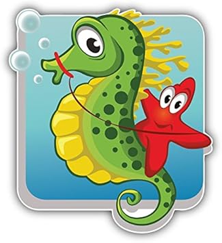 Skudrulacis Hippocampe étoile De Mer Dessin Animé Animal Art