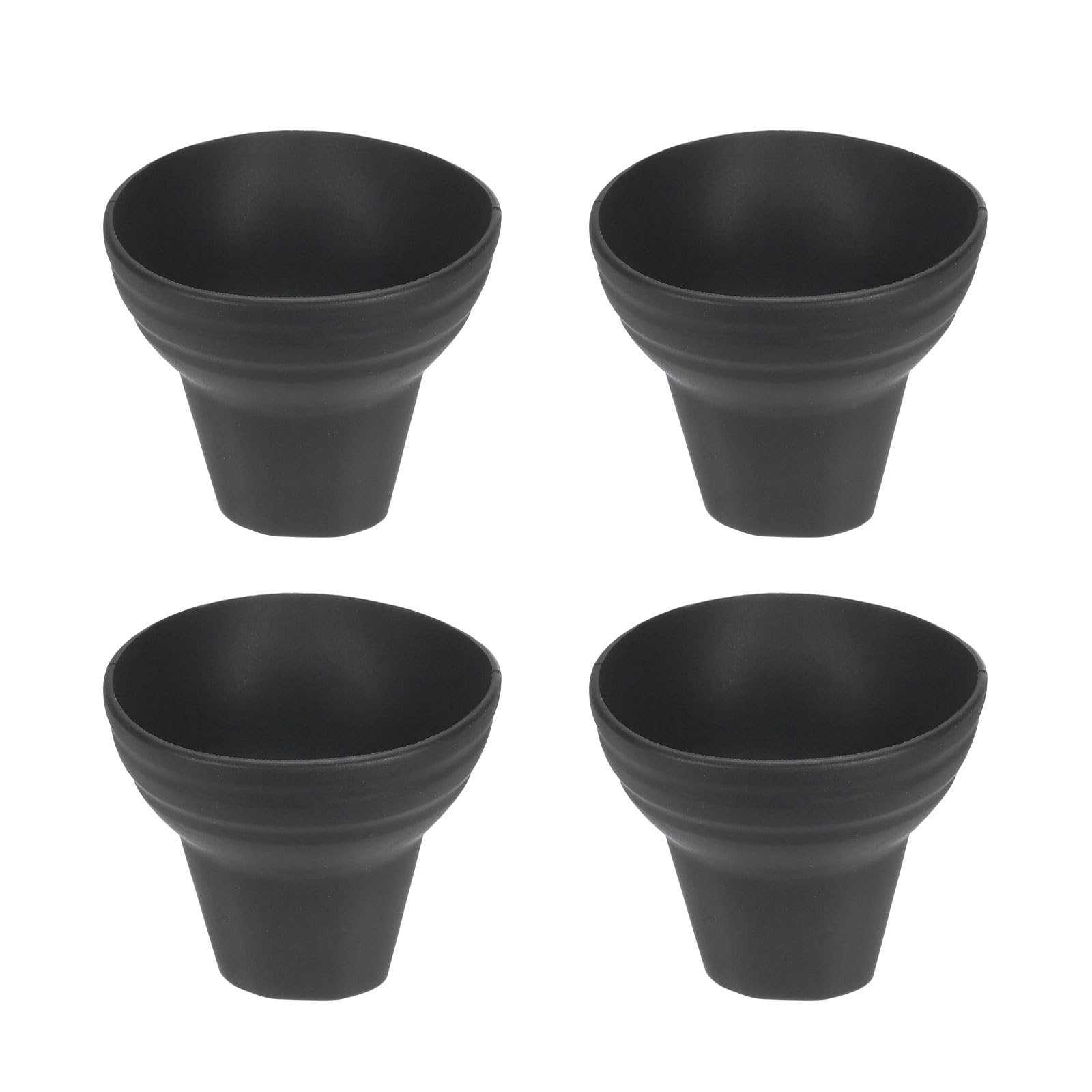 PATIKIL Pickleball Ball Retriever, 4 Pcs Pickleball Upper Suction Cup, Silicone Pickle-balls Grabber, Anti-Slip Pick Up Pickleballs Hand Grip for Pickleballs Accessories, Black