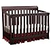 Delta Children Eclipse 4 in 1 Convertible Crib, Black Cherry/Espresso