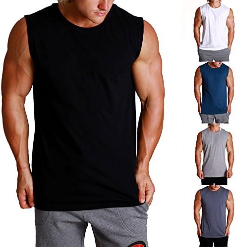 NEW MUSCLE TOP GYM Singlet Training RACERBACK Y T BACK Cotton STRINGER TANK