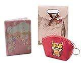 Plastic Passport Cover, Protector Case/Travel wallet + Earphone, keys, cosmetic and jewelry wallet.