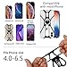 Doormoon Phone Lanyard, Rotation Strap Holder for iPhone Lanyard Detachable Neckstrap with Ring Stand Universal for Smartphone iPhone 8,7,6S Plus,Samsung Galaxy 4.0-6.5 inch (Black)