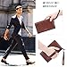 Teemzone Men Genuine Leather Clutch Bag RFID Blocking Large Zip Clutch Wallet