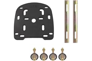 YehVeh Motorcycle Top Case Mounting Plate Adapter with Screws Hardware Universal Mount Rack Support Bracket for Motorbike Tai