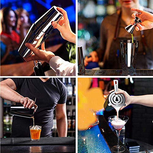 11 TLG Boston Shaker Set - Professional Cocktail Shaker Mixing Set, Home Stylish Bar Tool Set mit Rezeptbuch, Messbecher… – Bild 7