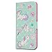 YOKIRIN iPhone 6 Plus Case, iPhone 6S Plus Case, 3D Cute Unicorn Painted Premium PU Leather Flip Wallet TPU Inner Bumper with ID Card Slots Anti-Fade Skin Cover for iPhone 6 Plus, 6S Plus