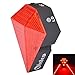 BESTSUN USB Rechargeable Bicycle Tail Lights Bike Cycling Safety Zone Tail Light 8 LED with 2 Red Safety Lines for Cycling Hiking