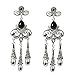 Beelittle 1920s Accessories Headband Earrings Necklace Gloves 20s Black Prop Set (C3)