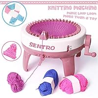 Sanmubo Trade Express King Size Knitting Machine, Smart Weaving Loom Knitting Round Loom, DIY Rotating Double Knit Loom Machine, 40 Needles Knitting Loom Machines Weaving Loom Kit for Adults and Kids