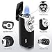 VVAY 3 Jet Flame Torch Cigar Lighter Gas Butane Refillable with Cigar Punch, Gift Package, Sold Without Gas (Black)