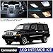 LEDpartsNow Interior LED Lights Replacement for 2006-2010 Jeep Commander Accessories Package Kit (10 Bulbs), WHITE
