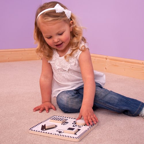 Bigjigs Toys BJ514 Animals Black and White Puzzle