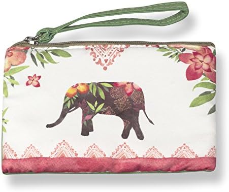 Coin Purses Retro Canvas Small Wallet Pouch For Key Money Changes Case Bag Gift Day Clutch With Zipper (Elephant A)