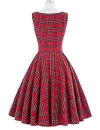 Vestido con vuelo de Belle Poque con cinturón, estilo retro de los años 50 de la colección 2017; vestido BP02