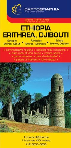 Ethiopia, Eritrea, Djibouti (French, English and German Edition) by Cartographia
