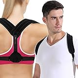 Adjustable Posture Corrector for Women and Men - MediflexPro | Best Medical Clavicle & Shoulder Support Upper Back Brace to get Perfect Posture, Improve Bad Posture & Pain Relief; Fits S-XL.