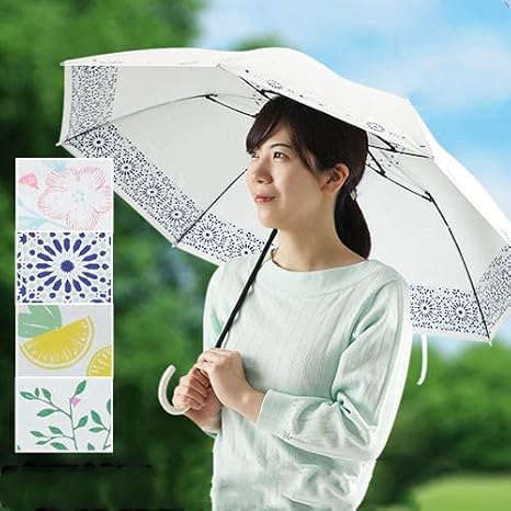 Amazon 折りたたみ傘晴雨兼用傘 ヒートカットショートジャンプ 日傘 折り畳み傘 ジャンプ傘 晴雨兼用 Uvカット 紫外線カット 99 以上 白い日傘 雨傘 親骨55cm リーフ Efiltsap 折りたたみ傘 通販