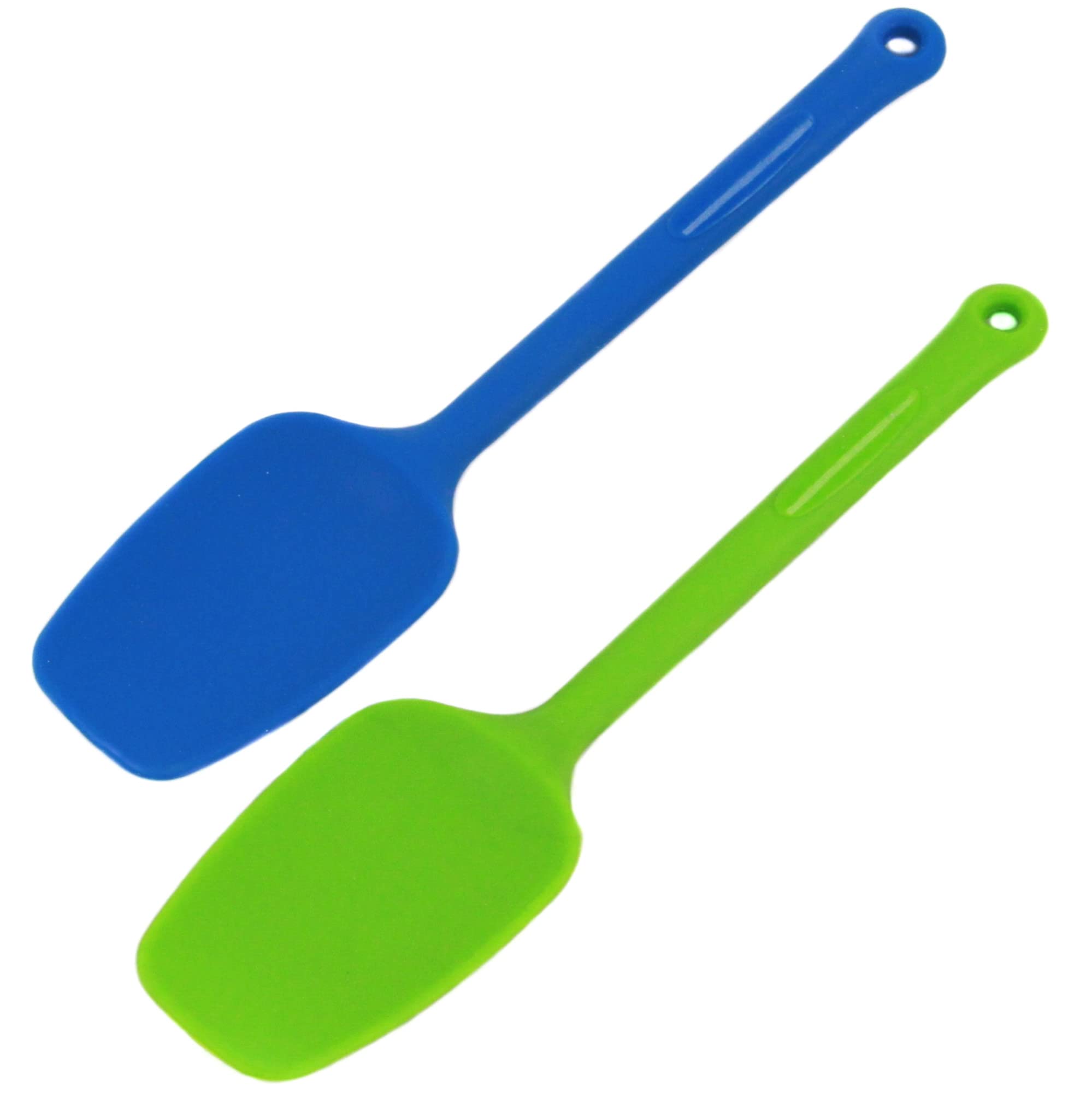 Chef Craft 21855 Classic Silicone Spoon Spatula, Blue/Green