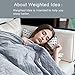 Weighted Idea Weighted Blanket Set | 60''x80'' | 15 lbs for 130-170lbs for Adult Women and Men | Grey Rhombus |
